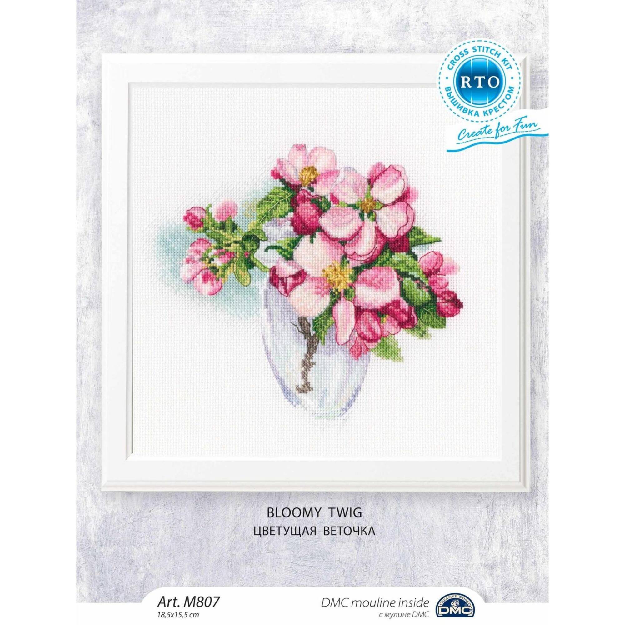 RTO Bloomy Twig Cross Stitch Kit